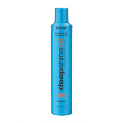 Rusk Deepshine Oil Finishing Hairspray - Extra Strong Hold 10.6 oz Rusk Deepshine Oil Finishing Hairspray - Extra Strong Hold 10.6 oz