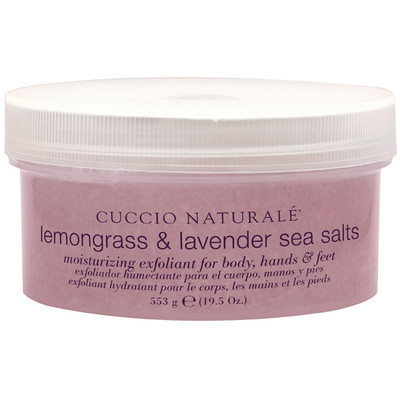 Cuccio Naturale Lemongrass & Lavender Sea Salts 19.5 oz Cuccio Naturale Lemongrass & Lavender Sea Salts 19.5 oz