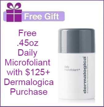 Dermalogica FREE GWP with $125 + Orders