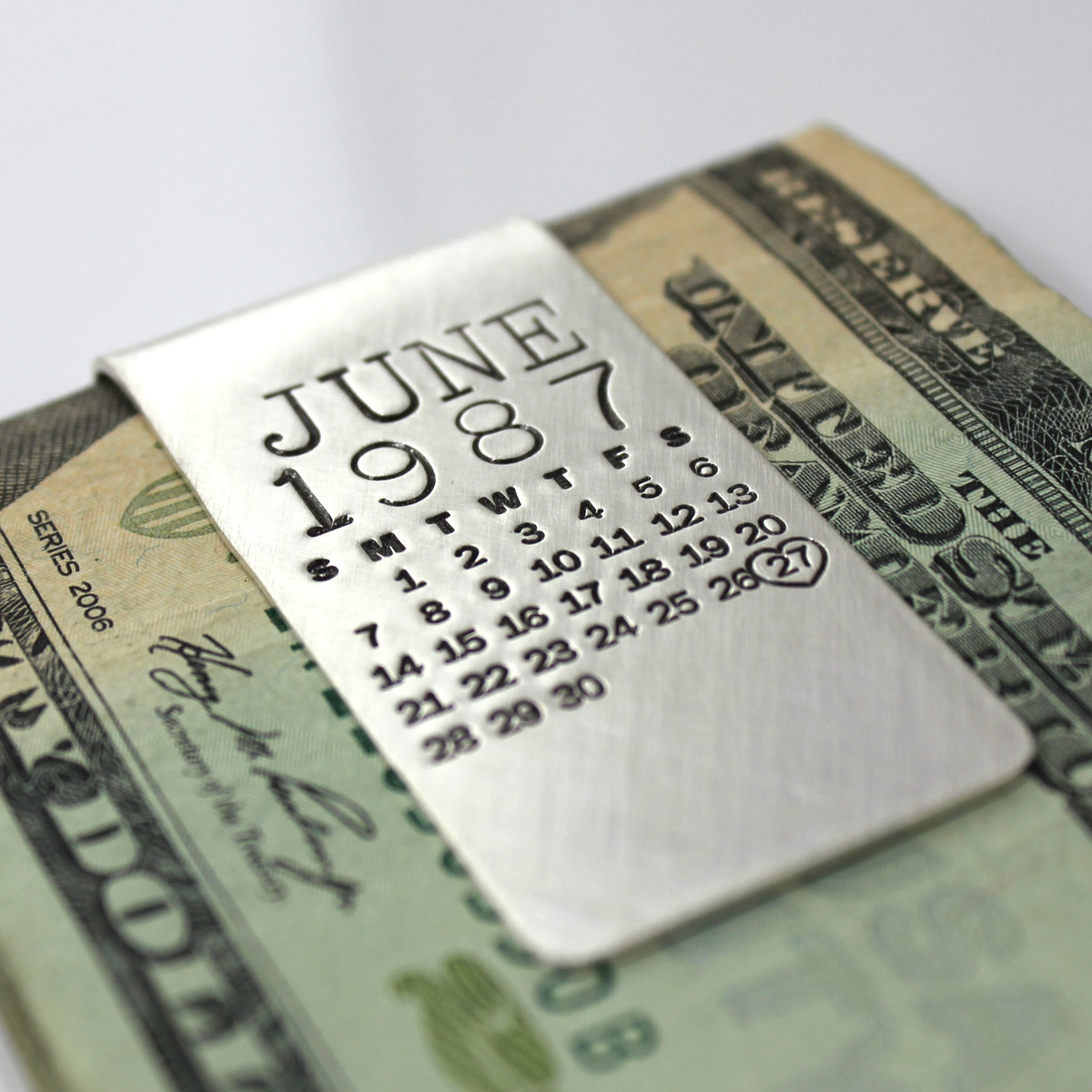 Mark Your Calendar Money Clip