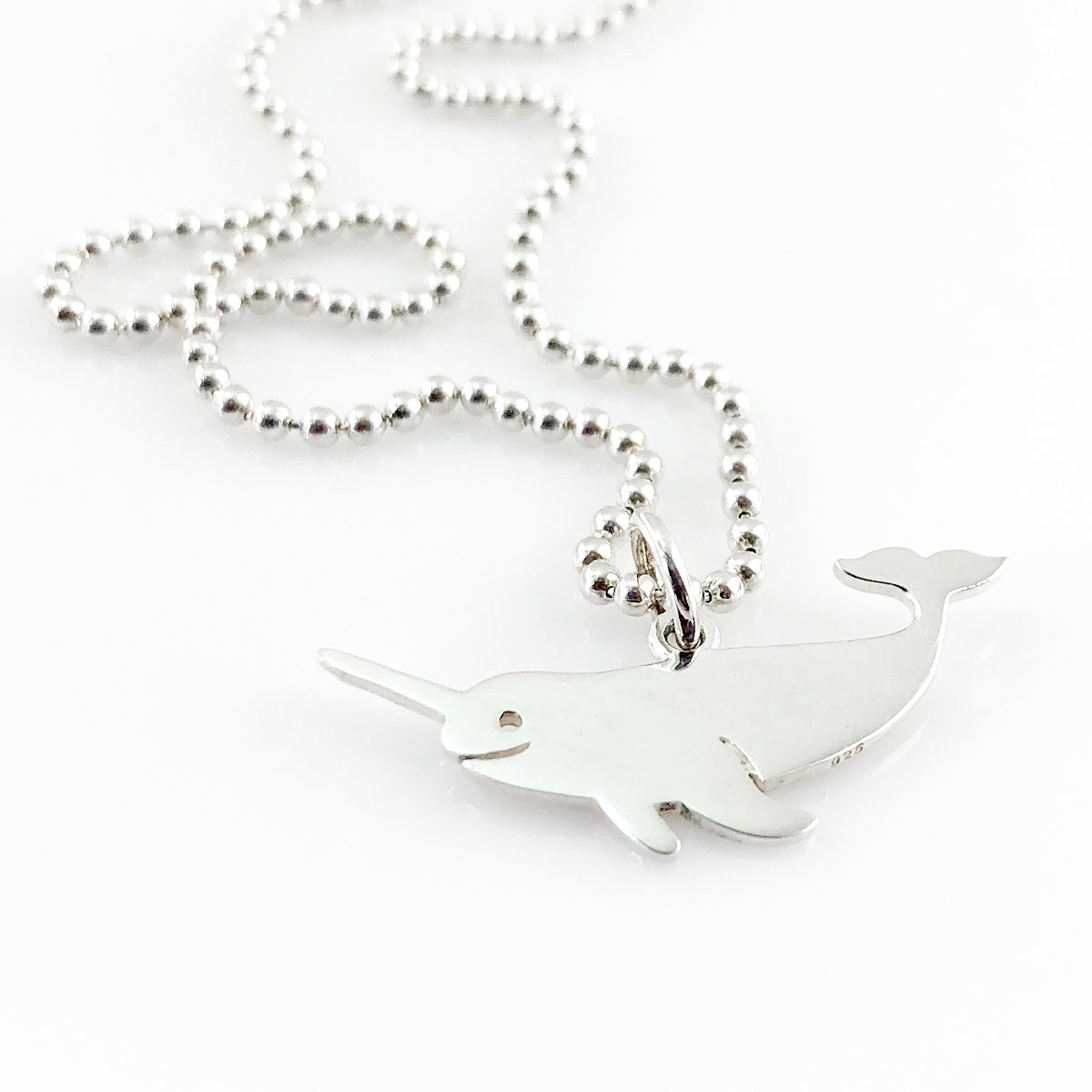 Narwhal Simple Charm Necklace