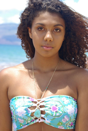 Breakwalls Reversible Style Lace Up-- Corset Bandeau Bikini Top Facebook