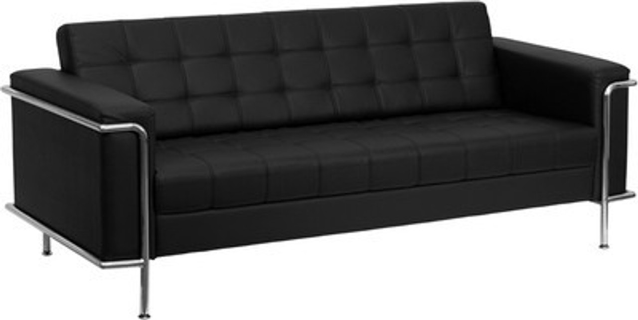 1pc Modern Leather Office Reception Sofa, FF-0453-12 - H2O Furniture