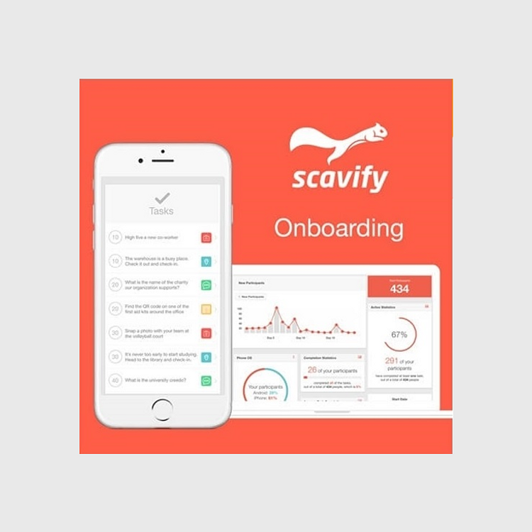 Scavify Interactive Onboarding App