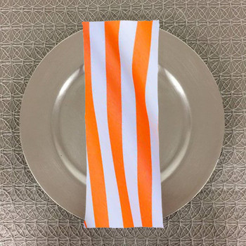 Dozen (12-pack) Awning Print Polyester Table Napkins Dozen (12-pack) Awning Print Polyester Table Napkins