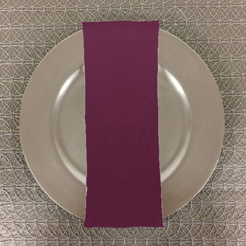 Dozen (12-Pack) Solid Bengaline Textured Table Napkins -Amethyst Dozen (12-Pack) Solid Bengaline Textured Table Napkins -Amethyst
