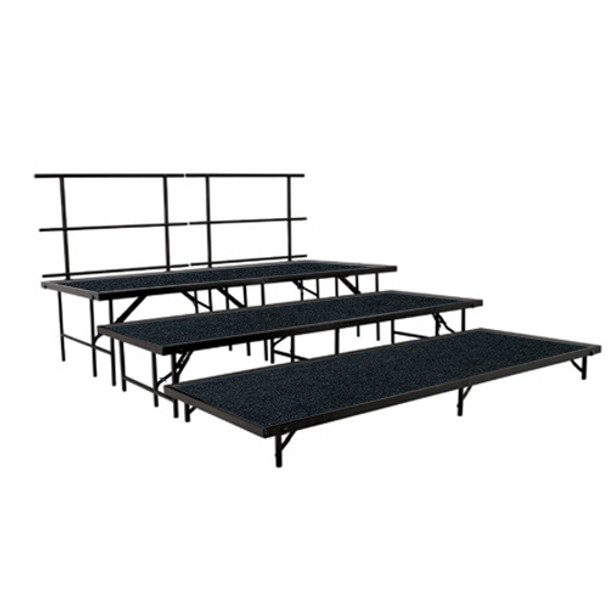 carpeted multi level portable performance stage set by national public seating np sstc - National Public Seating carpeted multi level portable performance stage set by national public seating np sstc - National Public Seating