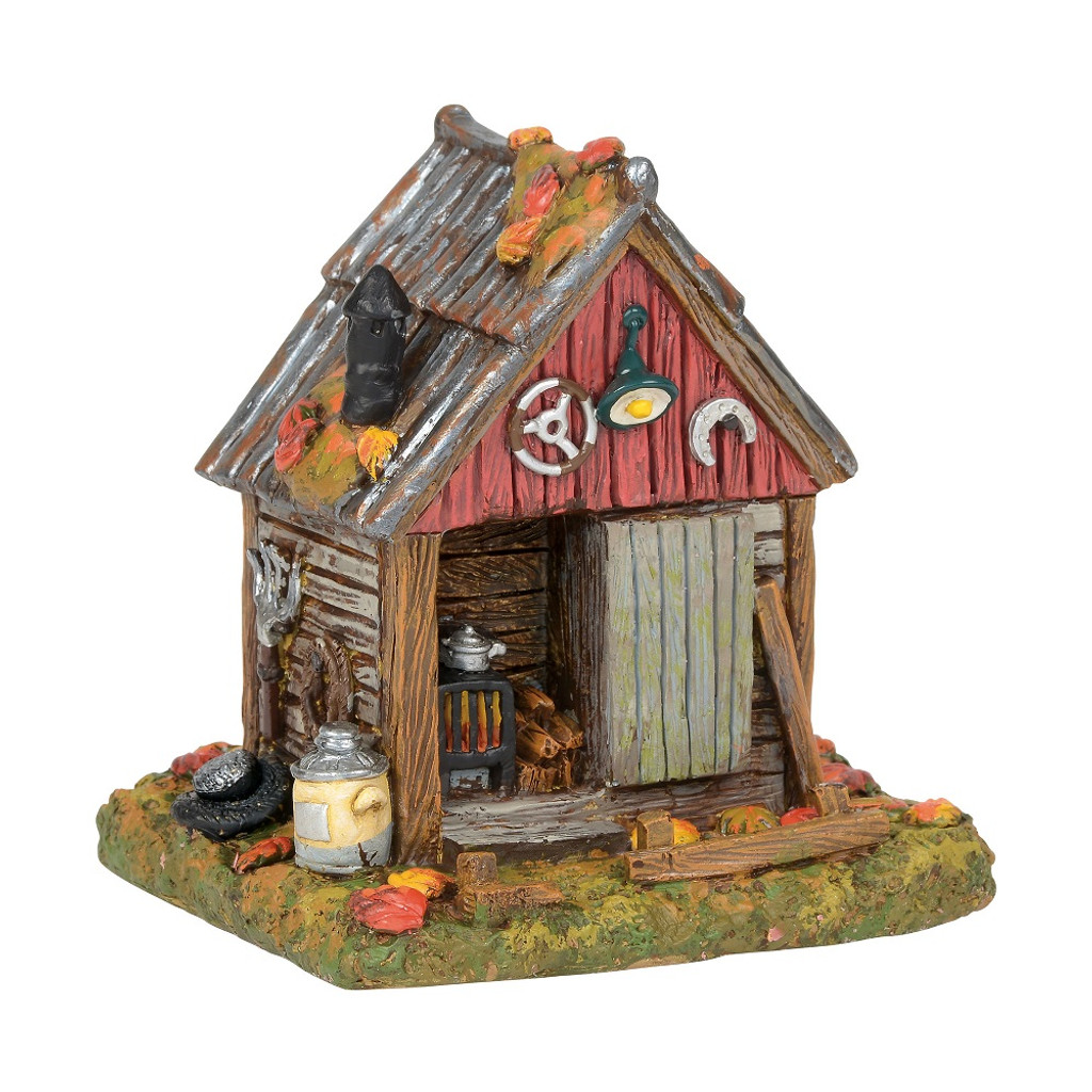 department 56 halloween village backwoods tool shed 2018