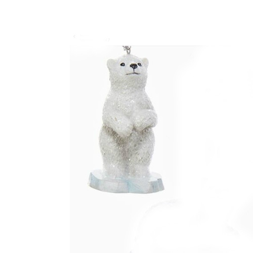 Polar Bear Standing on Iceberg Ornament