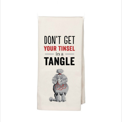 Don't Get Your Tinsel in a Tangle Dish Towel
