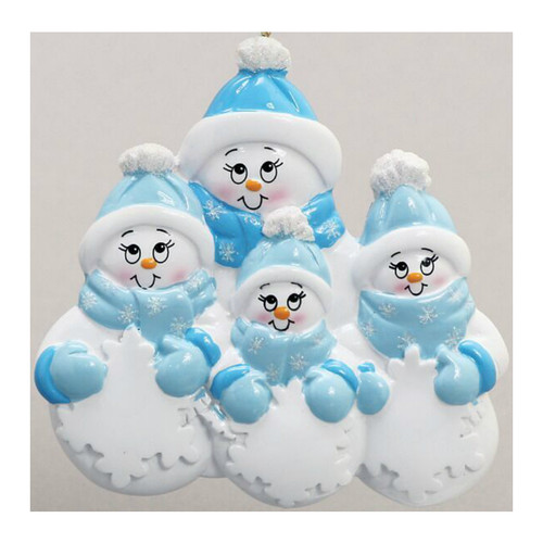 Free Personalization - Snowman Plus 3 Ornament