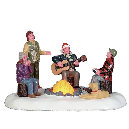 Lemax Village Collection Songs By The Fire Battery Operated