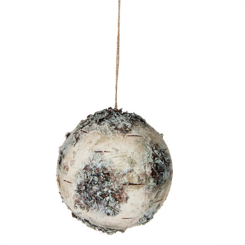 Snowy Birch Ball Ornament