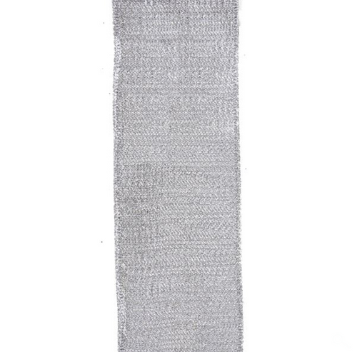 SILVER SHINY WOVEN RIBBON BY KURT ADLER