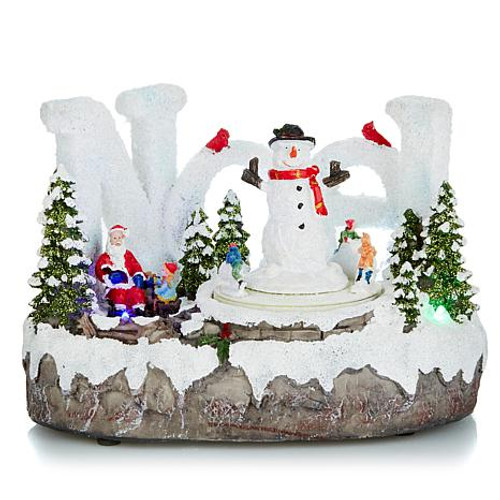 Lighted Musical Holiday Noel Animated Scene