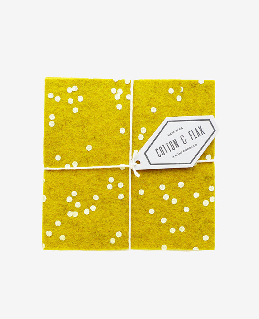 Gold Confetti Coasters