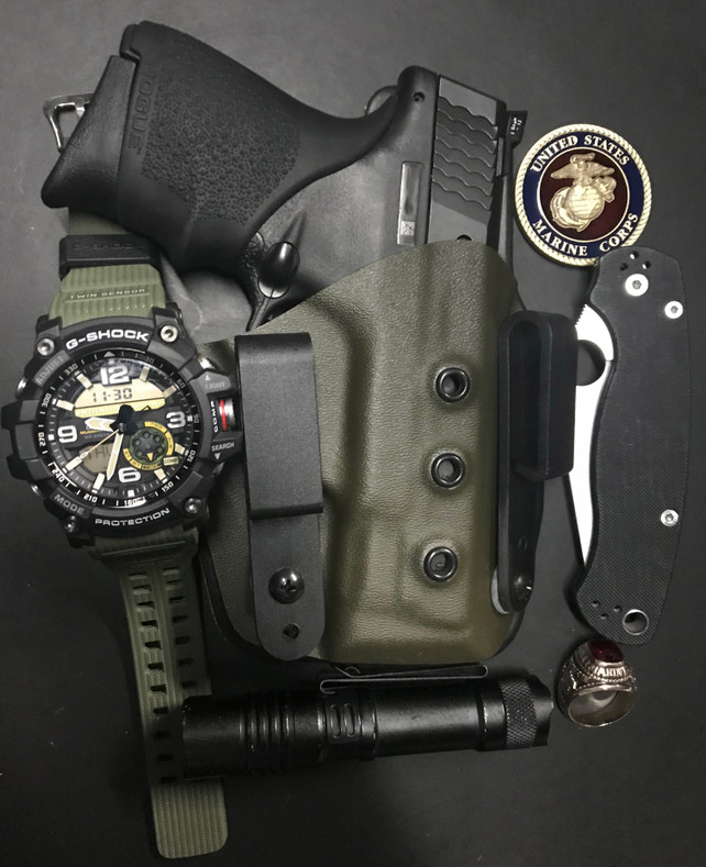 IWB Ultra Carry Handcrafted in OD Green for M&P Shield