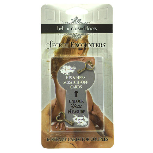 Secret Encounters: His and Hers Scratch Off Cards - Front
