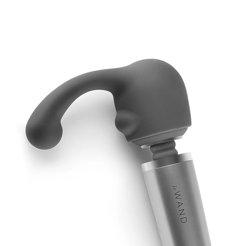 Grey Le Wand Curve Weighted Silicone Wand Massager Attachment - Massager Head