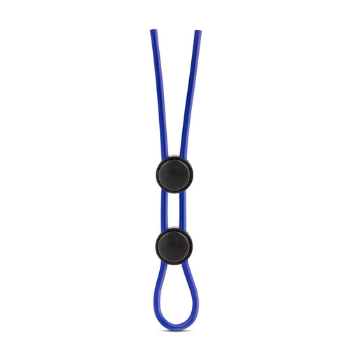 Blue Blush Novelties Stay Hard Silicone Double Loop Lasso Cock Ring