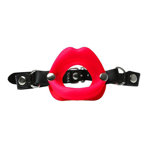 Red Sex & Mischief Sissy Silicone Lips Mouth Gag