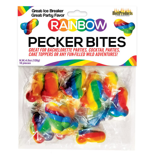 Hott Products Rainbow Pecker Bites Candies
