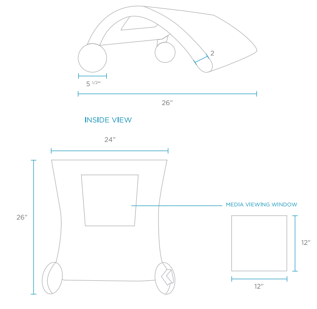 dimensions of the ledge lounger signature shade