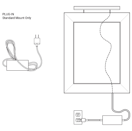 Revelite Art Light plug-in power supply