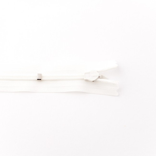 Adjustable Length Invisible Zipper: Off White (25 cm)