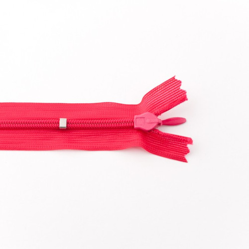 Adjustable Length Invisible Zipper: Fuchsia (60 cm)