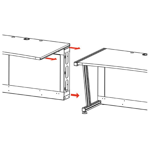 64" LCD Monitoring Desk Add-A-Bay Dark Cherry 64" LCD Monitoring Desk Add-A-Bay Dark Cherry