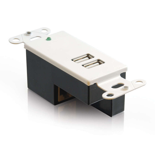 2-Port USB 1.1 Over Cat5 Superbooster Extender Wall Plate Receiver 2-Port USB 1.1 Over Cat5 Superbooster Extender Wall Plate Receiver