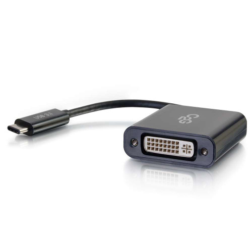 USB-C To DVI-D Video Adapter Converter - Black USB-C To DVI-D Video Adapter Converter - Black