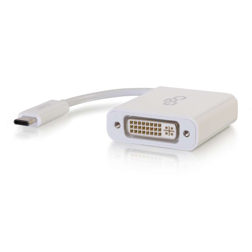 USB-C To DVI-D Video Adapter Converter - White USB-C To DVI-D Video Adapter Converter - White