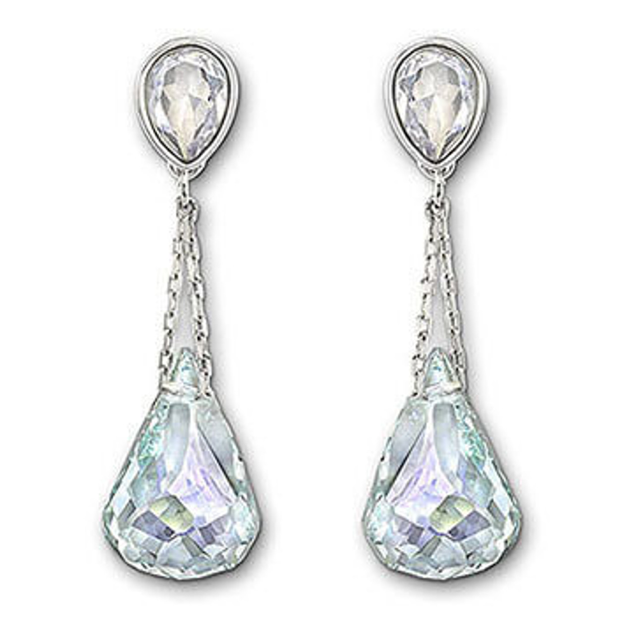 Swarovski pe drop earrings clearance