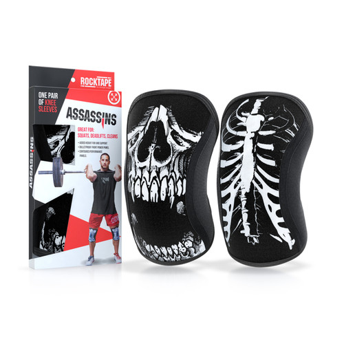 RockTape Assassins Knee Sleeves - Skull