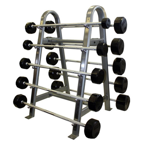 Troy Rubber Barbells w/ Rack