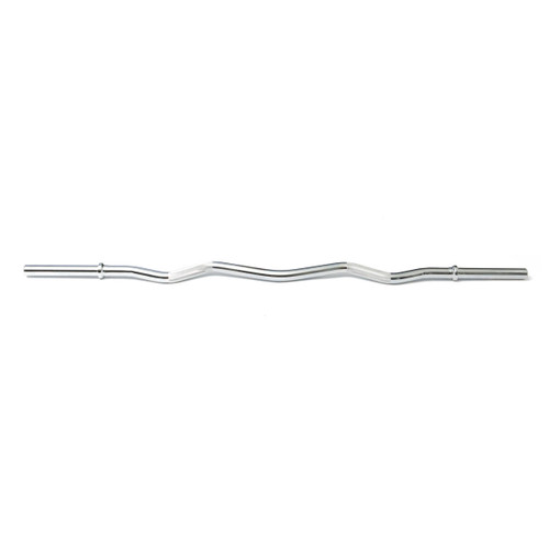 York 6006 Standard 1-Inch Chrome EZ Curl Bar with Fixed Inner Collars