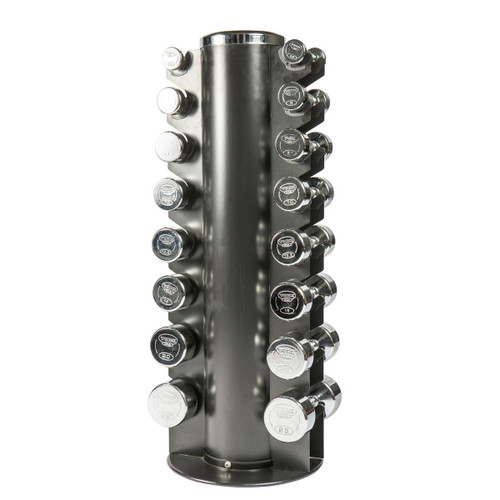 York Chrome Weights w/ Rack