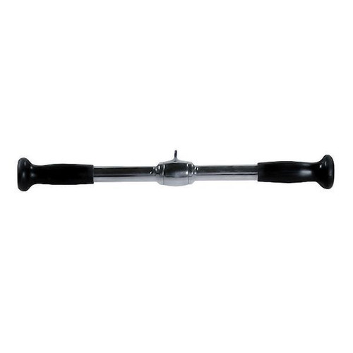 York Barbell 36155 Revolving Straight Bar Cable Handle with Rubber Grips