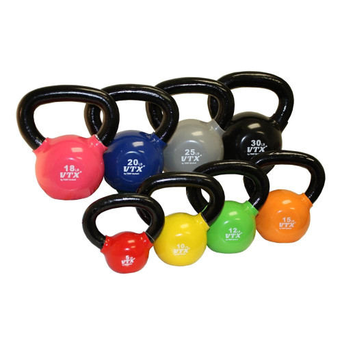 Troy VTX Vinyl Covered Kettlebell Set