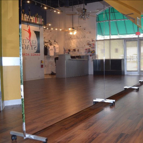 Large Dance Studio Mirrors on Casters