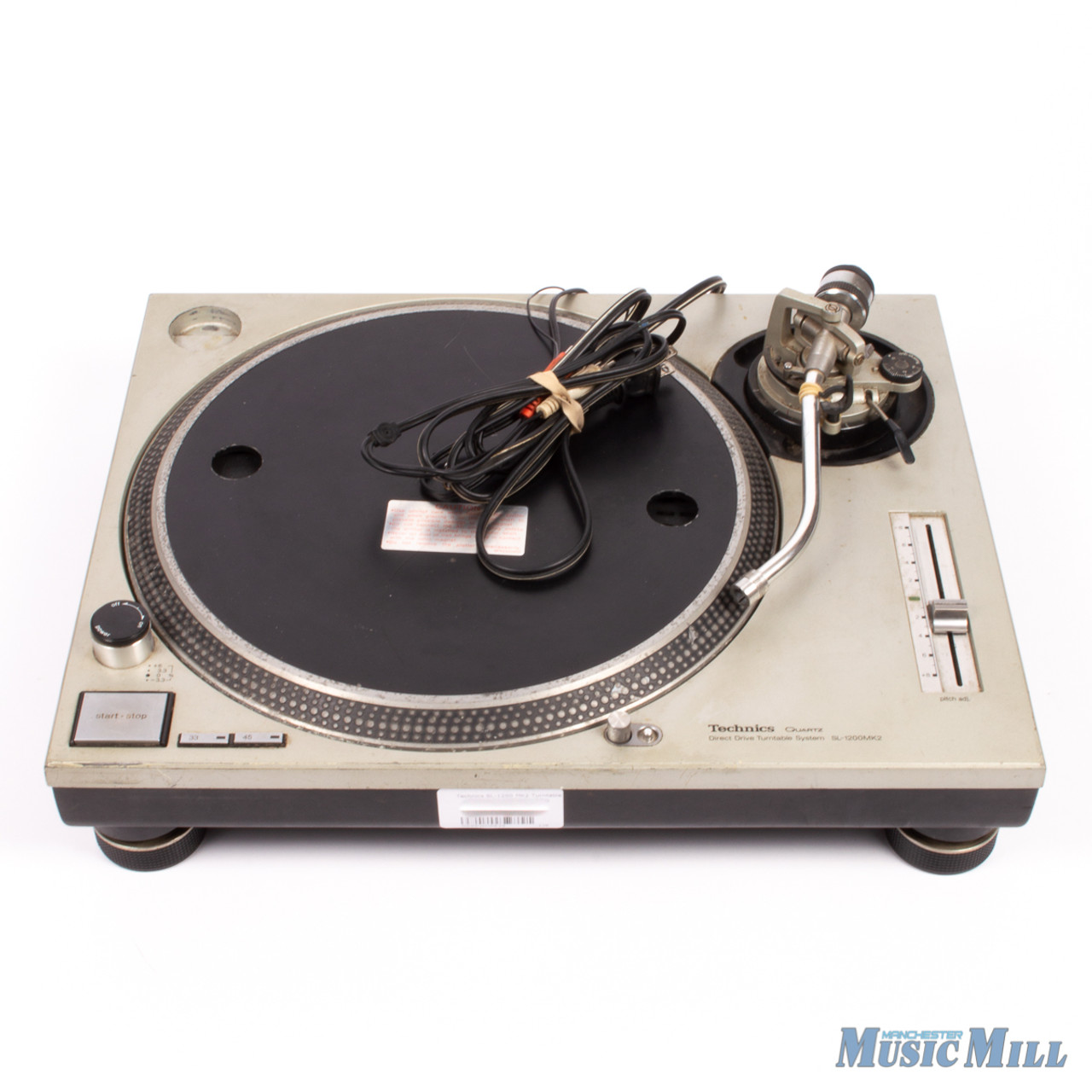 technics sl 1200mk2 manual stereo turntable used