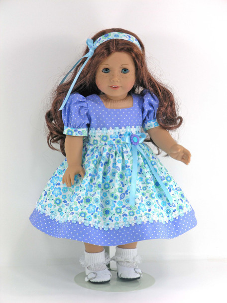 18 inch Doll Clothes Handmade for American Girl - Dress, Headband ...