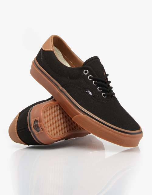 vans era shoes - black/classic gum vans era shoes - black/classic gum