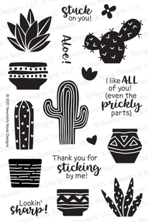 Cultivated Cacti Stamp Set by Newton's Nook Designs