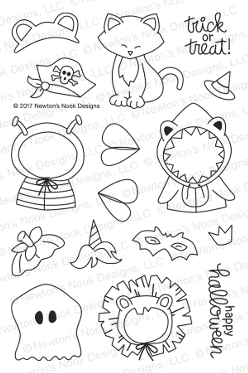 Newton's Costume Party Stamp Set ©2017 Newton's Nook Designs