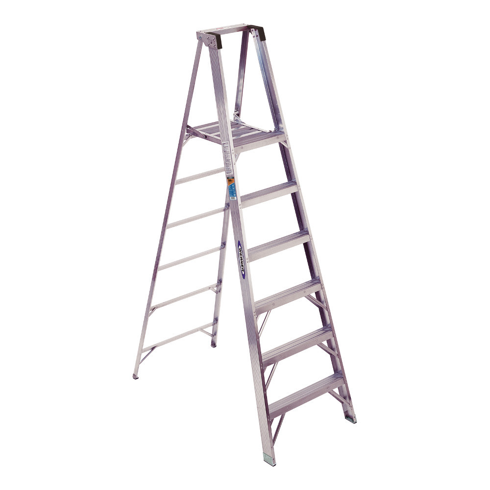 Werner P370 Series Platform Ladder 300 lb Rated Werner P370 Series Platform Ladder 300 lb Rated