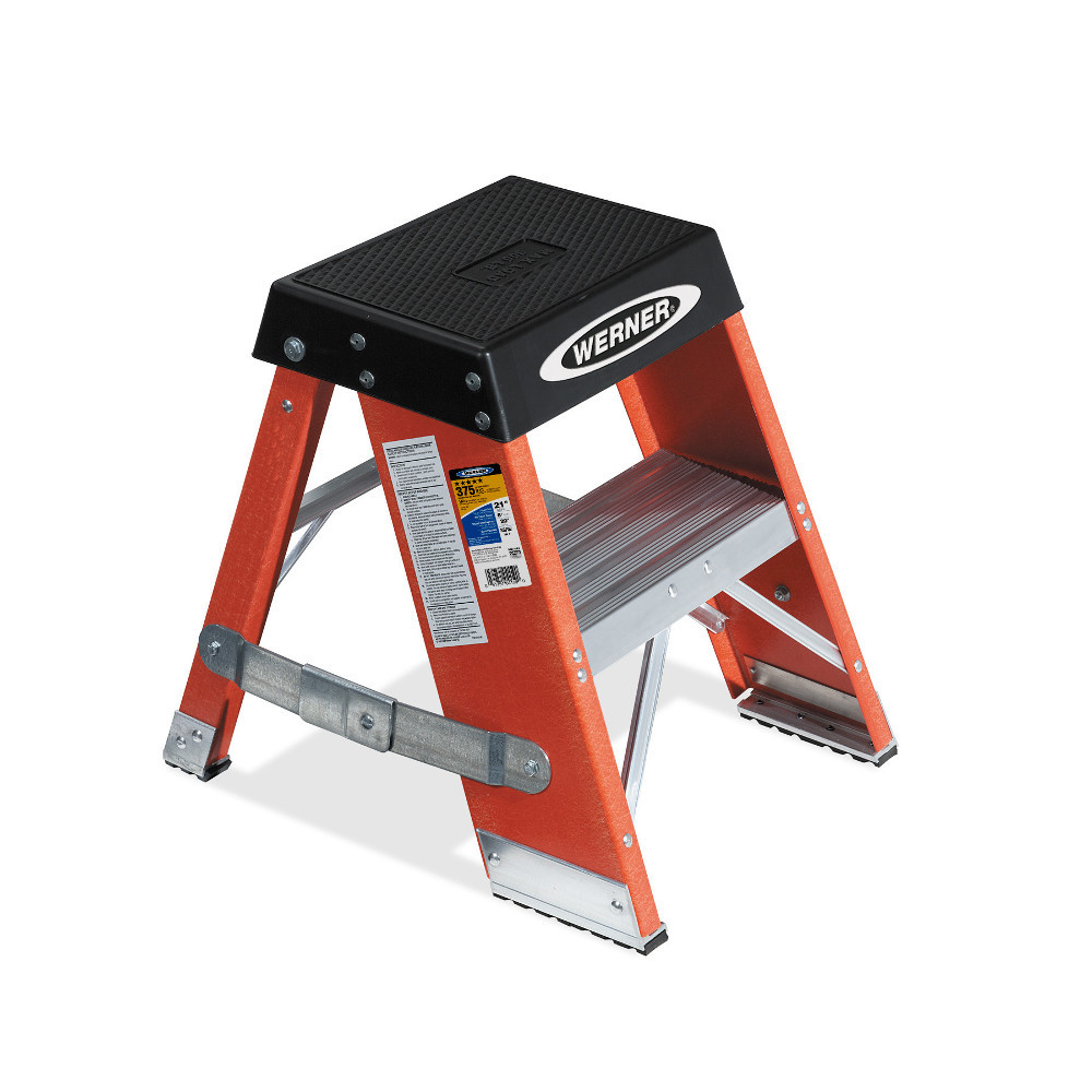 Werner SSF Series Fiberglass Step Stand 375 lb Rating Werner SSF Series Fiberglass Step Stand 375 lb Rating