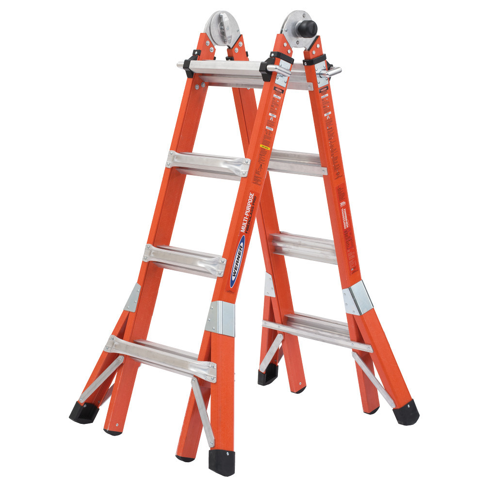 Werner FMT - PRO Series Fiberglass Multi-Position Ladder Type IA 300 lb. Duty Rating Werner FMT - PRO Series Fiberglass Multi-Position Ladder Type IA 300 lb. Duty Rating